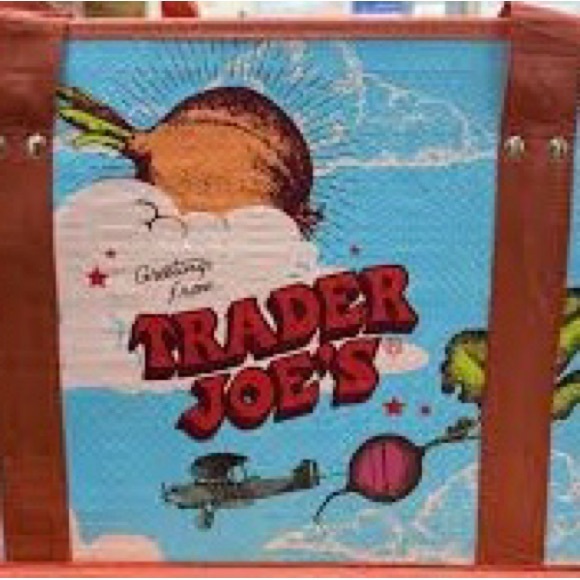 NWT rare Trader Joes collapsable tote bag grocery store shopping - Picture 2 of 5
